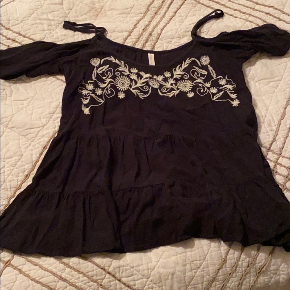 Cold shoulder blouse